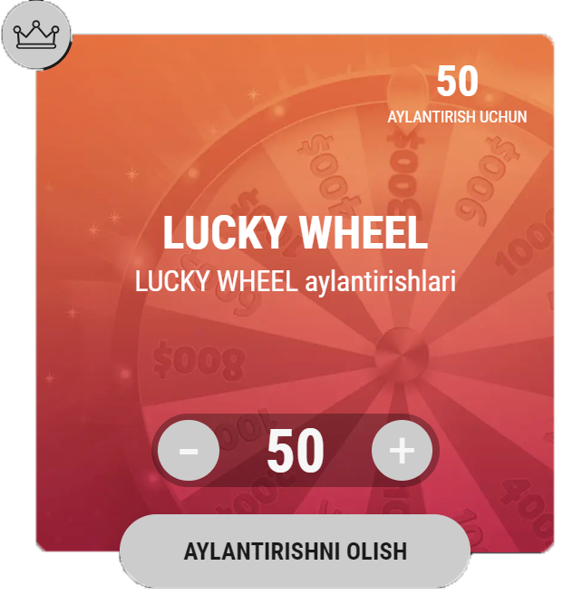 LUCKY WHEEL aylantirishlari